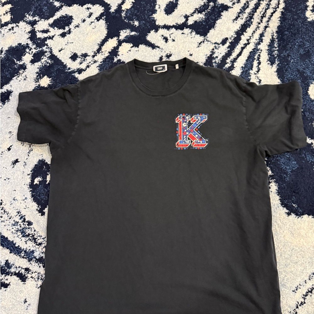 KITH Black Streetwear T Shirt K Logo XXL
